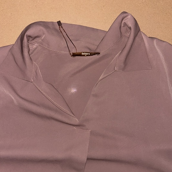 Pretty mauve brown Women's Top Sz m Garahu brand - Picture 5 of 5